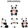 9.8'' Panda Dolls with Love Heart Scarf, Soft Stuffed Plush Animal Toys Plushies Birthday Gifts for Her/Girlfriend Lover Mom Kids (Pink) view 2