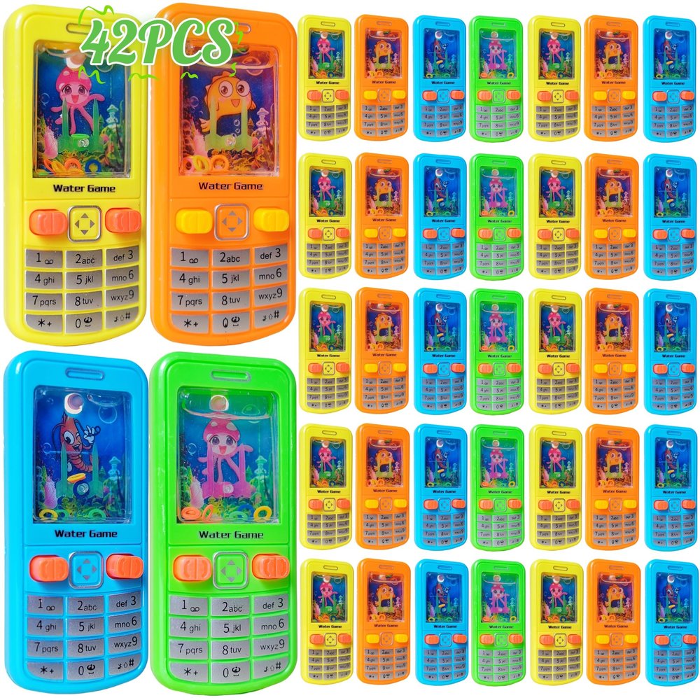 18 Pack Water Ring Toss Handheld Game,90s Nostalgia Cell Phone Toys,Pefect for kids Back to School Valentines Day Gifts Birthday Party Favor,Return Gifts,Goodie Bags Stuffers,Classroom Prizes Bulk