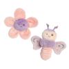 Ebba Playful Flutterflies Flutterfly Rattle & Crinkle Set Baby Stuffed Animal - Sensory Delight - Imaginative Play - Purple 4 Inches view 1