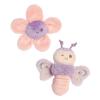 Ebba Playful Flutterflies Flutterfly Rattle & Crinkle Set Baby Stuffed Animal - Sensory Delight - Imaginative Play - Purple 4 Inches view 2