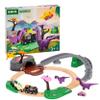 BRIO World Dinosaur Adventure Set - 21-Piece FSC-Certified - Wood Train Set & Accessories - Works with All BRIO Railway Sets - Dinosaur Train Engine, 2 Wagons, Dinosaurs, Tracks & More - Ages 3+ view 1