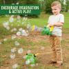 John Deere Bubble Leaf Blower Toy for Kids Includes 24oz Bubble Refill Gas Can, Outdoor Bubble Machine for Kids, Easy to Use, Outdoor Play, Great Gift Toddler 3+ view 4