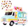 Maxx Action 12 Ice Cream Food Truck, Lights and Sound, Includes 16 Pieces with Miniature Food, Imaginative Food Play for Girls and Boys 3+ view 1