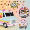 Maxx Action 12 Ice Cream Food Truck, Lights and Sound, Includes 16 Pieces with Miniature Food, Imaginative Food Play for Girls and Boys 3+ view 2