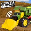 John Deere 18" Motorized Dig Rig: 2-in-1 Toy Dump Truck & Front Loader with Realistic Lights & Sounds, Dual Joystick - Kids 3+ view 2