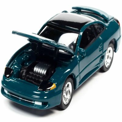 1993 Stealth R/T Peacock Green with Black Top Modern Muscle Limited Edition to 14478 Pieces Worldwide 1/64 Diecast Model Car by Auto World 64332-AWSP082B