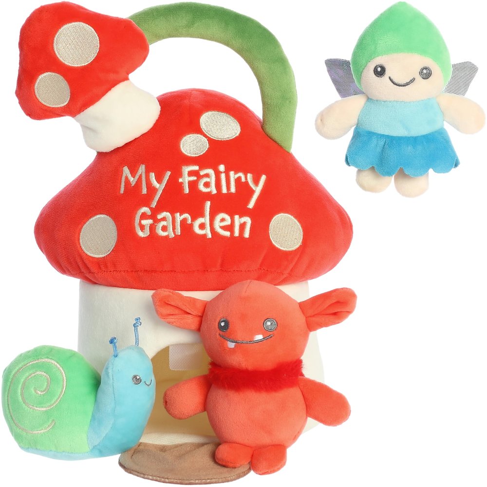 Ebba Engaging Baby Talk My Fairy Garden Baby Stuffed Animal - Sensory Delight - Interactive Learning - Red 8 Inches