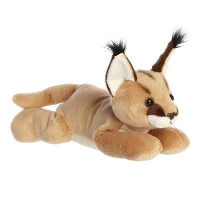 Aurora Adorable Flopsie Caracal Stuffed Animal - Used to Create Imaginative Play Adventures - Perfect for Birthdays, Kids and Adults, All Ages - Brown 12.5 Inches