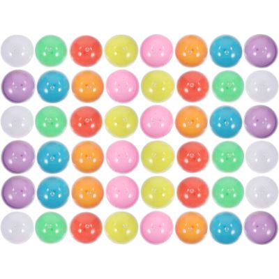 ABOOFAN Vending Machine Capsules 50pcs Plastic Hollow Bingo Balls Empty Balls Raffle Balls 45mm for Electronic Bingo Machine Cage Games