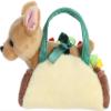 Aurora Fashionable Fancy Pals Taco Puppy Stuffed Animal - Plush with Stylish Purse for Dress Up Fun - Perfect for Kids 3+ Years, Costumes, and Birthdays - Brown 7 Inches view 3