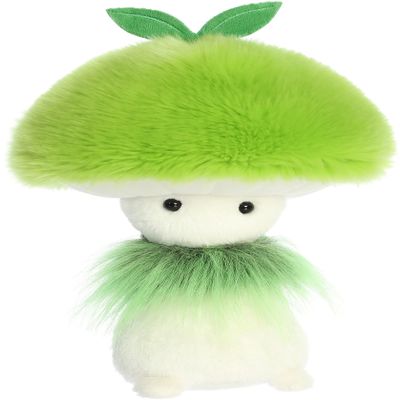 Aurora Vibrant Fungi Friends Green Sprout Stuffed Animal - Unique Design - Loveable Companions - Green 9 Inches