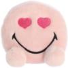 Aurora Colorful SmileyWorld Palm Pals Heart Eyes Stuffed Animal - Eye-Catching Designs - Whimsical Cuteness - Pink 5 Inches view 1