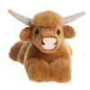 Aurora Adorable Mini Flopsie Highland Cow Stuffed Animal - Playful Ease - Timeless Companions - Brown 8 Inches view 2