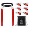 Gameday 6 Player Pop Flag Football Set-Complete w/Flags, Belts and carry Backpack (Red) view 1
