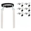 6 Pop Flag Football Set-Complete (10 Player/12 Player/14 Player) Flag Belts and Flags Set (White) view 1