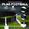 6 Pop Flag Football Set-Complete (10 Player/12 Player/14 Player) Flag Belts and Flags Set (White) view 2