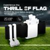6 Pop Flag Football Set-Complete (10 Player/12 Player/14 Player) Flag Belts and Flags Set (White) view 4