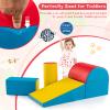 Costzon Climbing Toys for Toddlers, 5 Pieces Soft Foam Block Play Structures Infants Climbers for Child Development, Waterproof Indoor Crawl and Climb Foam Play Set for Kids Preschool Baby view 2