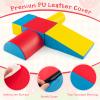 Costzon Climbing Toys for Toddlers, 5 Pieces Soft Foam Block Play Structures Infants Climbers for Child Development, Waterproof Indoor Crawl and Climb Foam Play Set for Kids Preschool Baby view 3