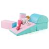 Costzon 5 Pieces Climbing Toys for Toddlers, Soft Foam Block Play Structures Infants Climbers for Child Development, Waterproof Kids Climbing Toys Indoor for Preschool Baby view 1