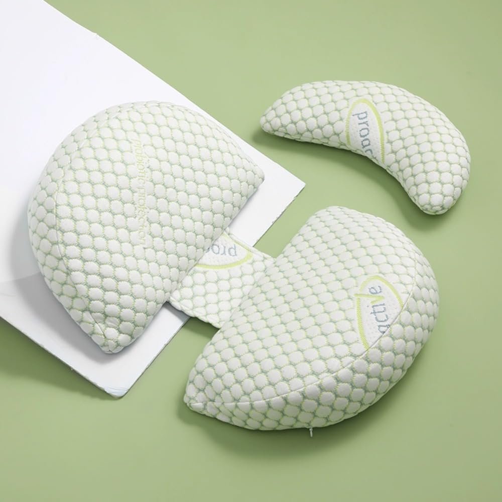 CBLdF Special for Abdominal Support,Pregnant Women's Lumbar Side Sleep Pillow, Side U-Shaped Lumbar Pillow, Maternity Products (Green)
