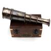 1920 Ship Captain's Working Telescope - Handmade Brass Spyglass, Vintage Pirate's Instrument, Antique Maritime/Marine Nautical Binocular, Premium Wooden Box view 1