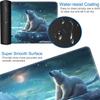 for MTG Playmat + Drawstring Travel Pouch + 6 Dice Counter, for Tabletop Trading Card Game Playmats or Large Mouse Pad, Anti-Slip Rubber 24 x 14 in, Cute Polar Bear for TCG Playmat view 3