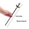Bubbmi Witch Magic Wand with Crystal, Gemstone Wizard Halloween Christmas Cosplay Accessories Sorcerer Collection Witchcraft Props with Gift Box(white1 GQT) view 2