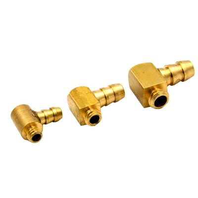 5PC Gasoline M4 M5 M6 Copper Water Nozzle 90 Degree L Type Oil Fuel Water Nipple Faucet for RC Brushless Jet Boat Cooling System (Color : M6X 5PCS)