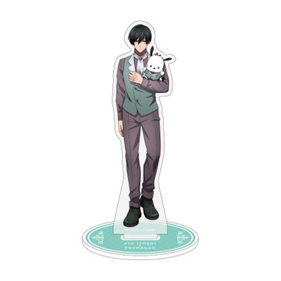 A3 Blue Rock x Sanrio Characters 27 Rin Itoshi x Pochacco (Illustrated by Illustration) Character Acrylic Figure