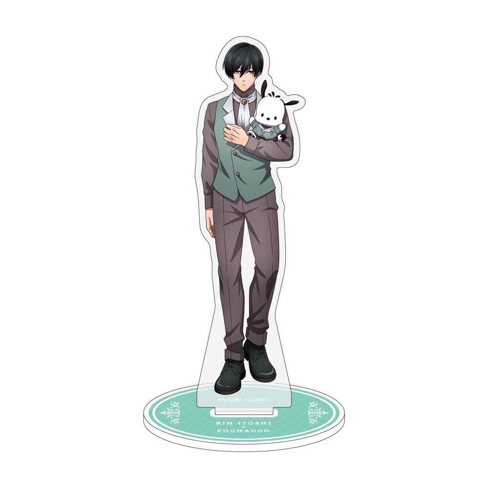 A3 Blue Rock x Sanrio Characters 27 Rin Itoshi x Pochacco (Illustrated by Illustration) Character Acrylic Figure