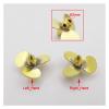 1PC 12mm 14mm 16mm 23mm Copper Propeller 3-Blades Mini Prop Left Right Hand for 2mm Shaft RC Boat Scale Marine Submarine (Color : D23mm Left Hand) view 2