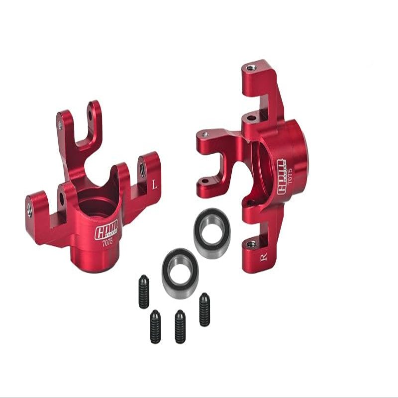 Aluminum 7075 Front Steering Block for Arrma 1/8 Mojave 4X4 4S BLX Desert Truck RTR-ARA4404 Upgrade Parts - Red