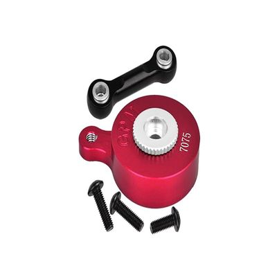 Aluminum 7075 Direct Mount Servo Saver (25T Spline) with Fix Link for Arrma 1:10 VORTEKS/SENTON/Big Rock/Outcast/Granite/KRATON/SENTON / 1:8 Mojave/Vendetta/Infraction Upgrades - Red