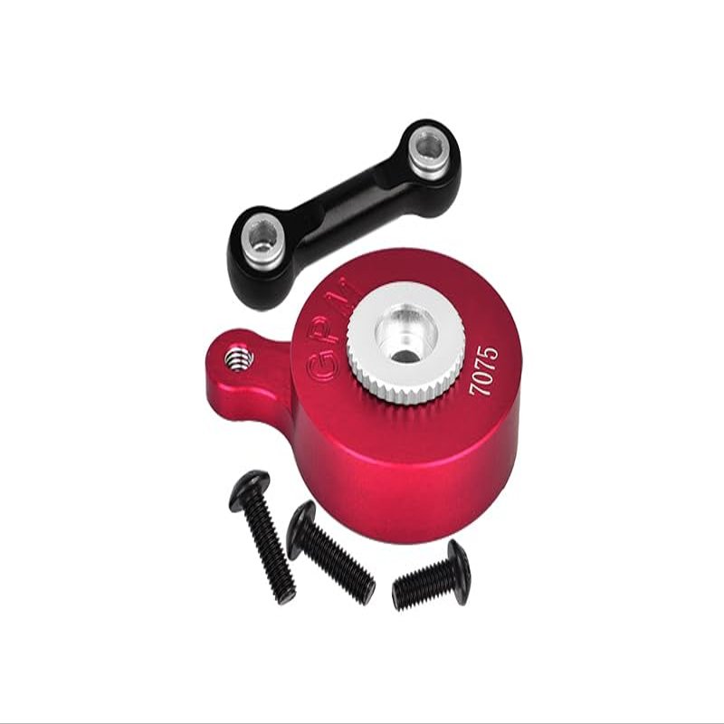Aluminum 7075 Direct Mount Servo Saver (25T Spline) with Fix Link for Arrma 1:10 VORTEKS/SENTON/Big Rock/Outcast/Granite/KRATON/SENTON / 1:8 Mojave/Vendetta/Infraction Upgrades - Red
