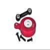 Aluminum 7075 Direct Mount Servo Saver (25T Spline) with Fix Link for Arrma 1:10 VORTEKS/SENTON/Big Rock/Outcast/Granite/KRATON/SENTON / 1:8 Mojave/Vendetta/Infraction Upgrades - Red view 1