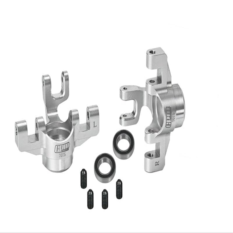 Aluminum 7075 Front Steering Block for Arrma 1/8 Mojave 4X4 4S BLX Desert Truck RTR-ARA4404 Upgrade Parts - Silver
