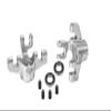 Aluminum 7075 Front Steering Block for Arrma 1/8 Mojave 4X4 4S BLX Desert Truck RTR-ARA4404 Upgrade Parts - Silver view 1