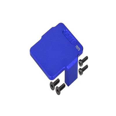 Aluminum 7075 Servo Mount/Radio Deck for Standalone ESC/Receiver for Arrma 1/18 Granite GROM MEGA 380 Brushed 4X4 Monster Truck ARA2102 Upgrade Parts - Blue