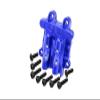 Aluminum 7075 Rear Diff Cover for Arrma 1/18 Granite GROM MEGA 380 Brushed 4X4 Monster Truck ARA2102 Upgrade Parts - Blue view 1