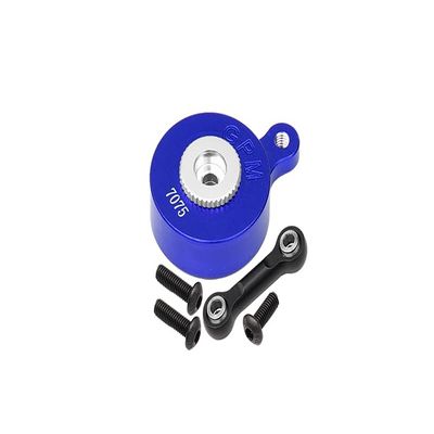 Aluminum 7075 Direct Mount Servo Saver (23T Spline) with Fix Link for Arrma 1:8 Mojave/Vendetta/Infraction / 1:10 VORTEKS/SENTON/Big Rock/Outcast/Granite/KRATON/SENTON Upgrades - Blue