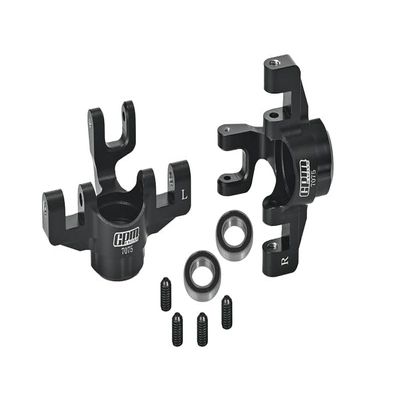 Aluminum 7075 Front Steering Block for Arrma 1/8 Mojave 4X4 4S BLX Desert Truck RTR-ARA4404 Upgrade Parts - Black