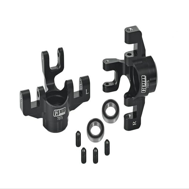 Aluminum 7075 Front Steering Block for Arrma 1/8 Mojave 4X4 4S BLX Desert Truck RTR-ARA4404 Upgrade Parts - Black