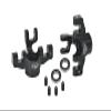 Aluminum 7075 Front Steering Block for Arrma 1/8 Mojave 4X4 4S BLX Desert Truck RTR-ARA4404 Upgrade Parts - Black view 1