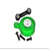 Aluminum 7075 Direct Mount Servo Saver (25T Spline) with Fix Link for Arrma 1:10 VORTEKS/SENTON/Big Rock/Outcast/Granite/KRATON/SENTON / 1:8 Mojave/Vendetta/Infraction Upgrades - Green view 1