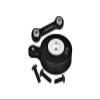 Aluminum 7075 Direct Mount Servo Saver (25T Spline) with Fix Link for Arrma 1:10 VORTEKS/SENTON/Big Rock/Outcast/Granite/KRATON/SENTON / 1:8 Mojave/Vendetta/Infraction Upgrades - Black view 1