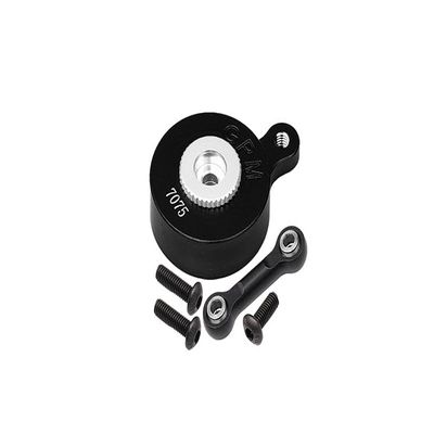 Aluminum 7075 Direct Mount Servo Saver (23T Spline) with Fix Link for Arrma 1:8 Mojave/Vendetta/Infraction / 1:10 VORTEKS/SENTON/Big Rock/Outcast/Granite/KRATON/SENTON Upgrades - Black
