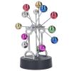 Jauarta Electric Magnetic Rotation Ferris Wheel Desk Toy Colorful Metal Ball Perpetual Motion Decoration view 1