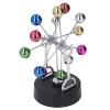 Jauarta Electric Magnetic Rotation Ferris Wheel Desk Toy Colorful Metal Ball Perpetual Motion Decoration view 3