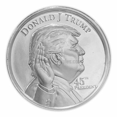 1oz Trump "The oath" inauguration of president silver display capsule